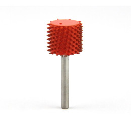 Frez Saburrtooth cylinder, bezpieczna końcówka, 3,2x13x13 mm. Ekstra gruba ziarnistość.